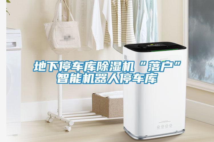 地下停車庫91看片网站“落戶”智能機器人停車庫