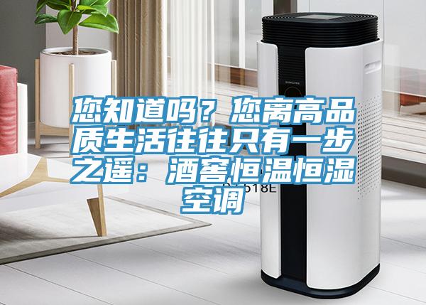 您知道嗎？您離高品質生活往往隻有一步之遙：酒窖恒溫恒濕空調