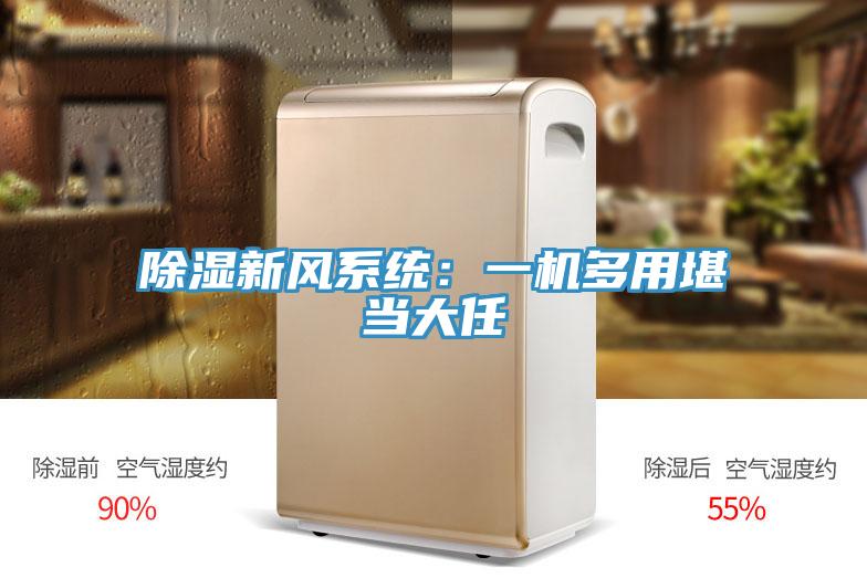 除濕新風係統：一機多用堪當大任