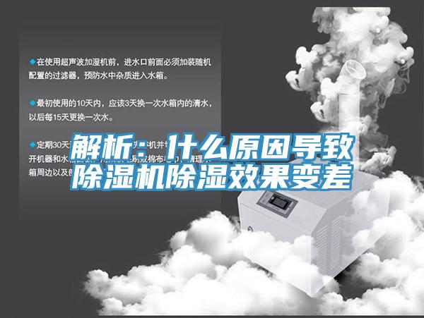 解析：什麽原因導致91看片网站除濕效果變差