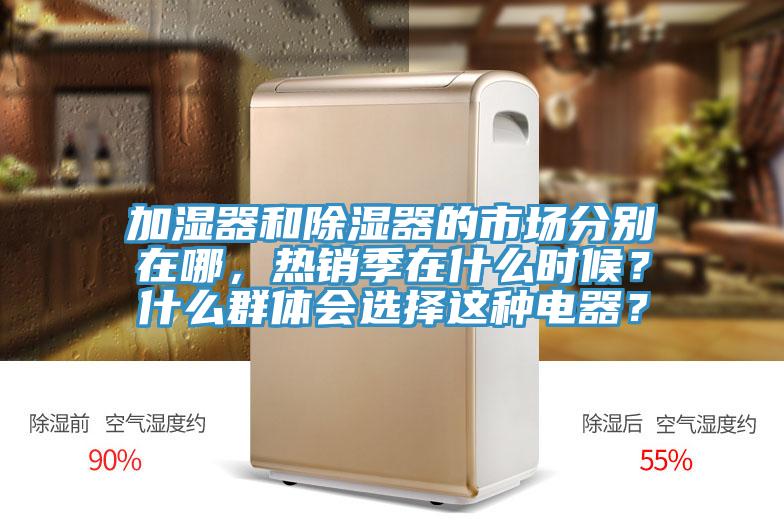 加濕器和除濕器的市場分別在哪，熱銷季在什麽時候？什麽群體會選擇這種電器？