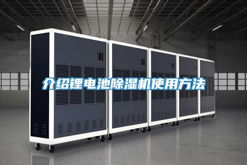 介紹鋰電池91看片网站使用方法