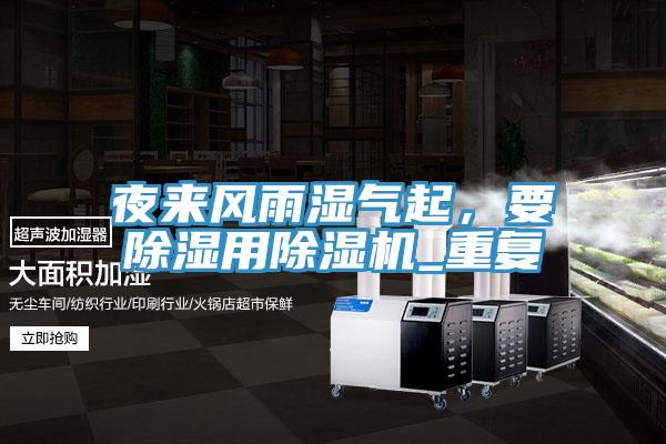 夜來風雨濕氣起，要除濕用91看片网站_重複