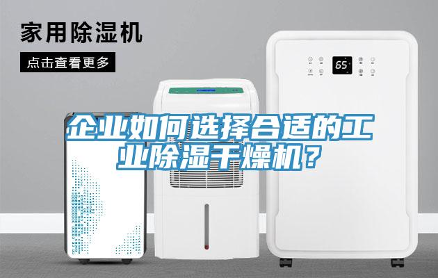 企業如何選擇合適的工業除濕幹燥機？