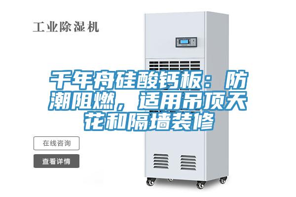 千年舟矽酸鈣板：防潮阻燃，適用吊頂天花和隔牆裝修