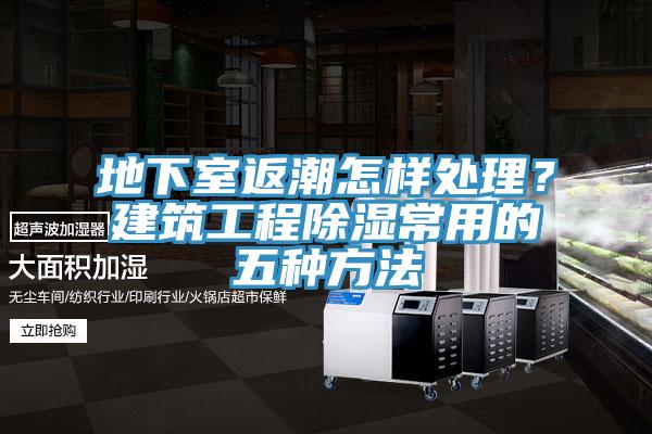 地下室返潮怎樣處理？建築工程除濕常用的五種方法