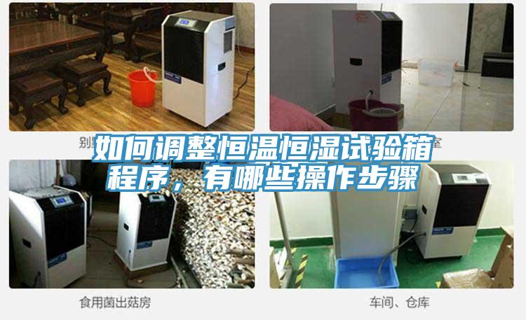 如何調整恒溫恒濕試驗箱程序，有哪些操作步驟