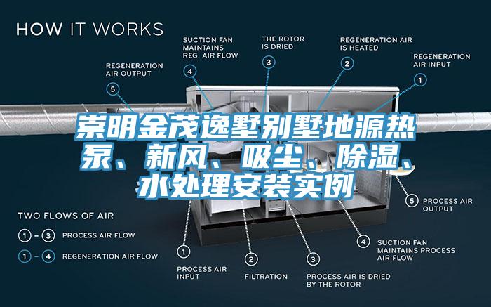 崇明金茂逸墅別墅地源熱泵、新風、吸塵、除濕、水處理安裝實例