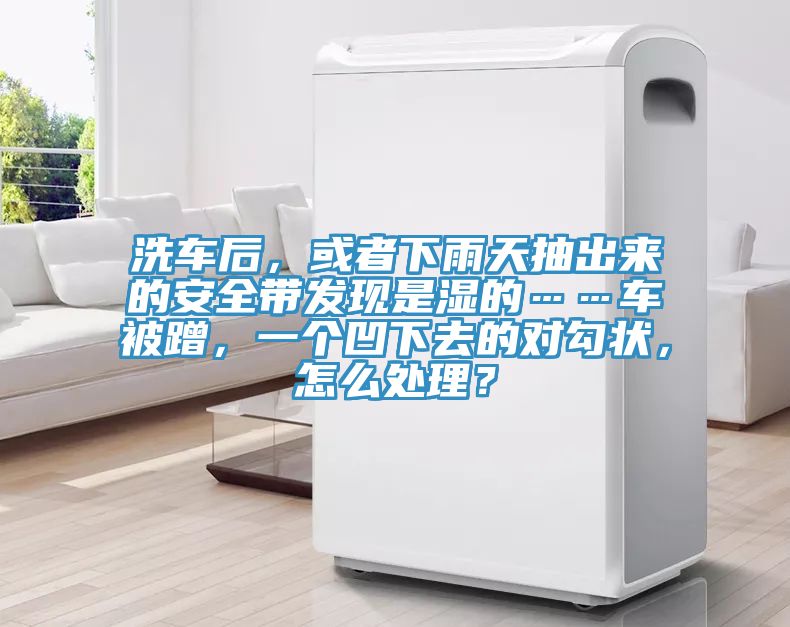 洗車後，或者下雨天抽出來的安全帶發現是濕的……車被蹭，一個凹下去的對勾狀，怎麽處理？