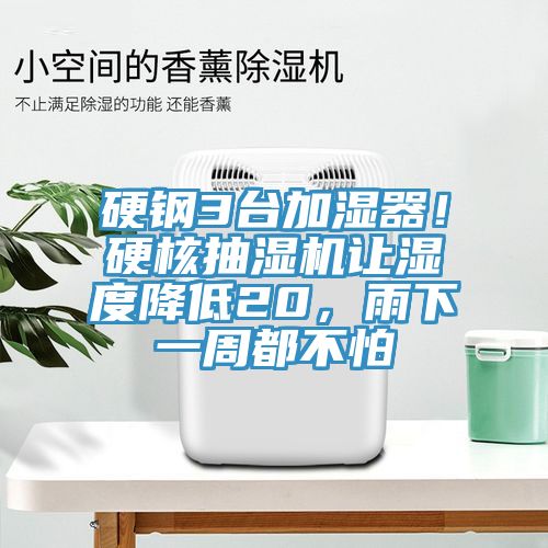 硬鋼3台加濕器！硬核抽濕機讓濕度降低20，雨下一周都不怕