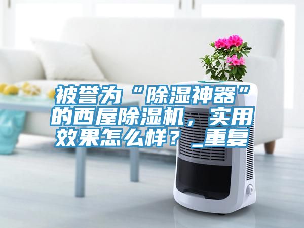 被譽為“除濕神器”的西屋91看片网站，實用效果怎麽樣？_重複