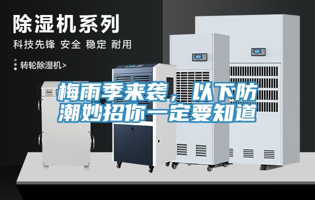 梅雨季來襲，以下防潮妙招你一定要知道
