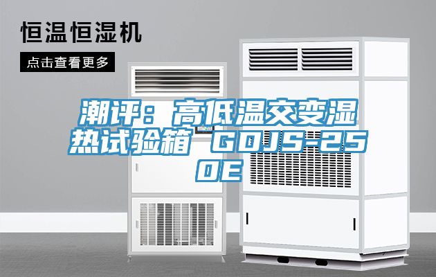 潮評：高低溫交變濕熱試驗箱 GDJS-250E